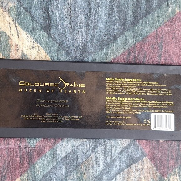 ๐ Coloured Raine โ Queen of Hearts Eyeshadow Palette (Lightly Used) - Picture 7 of 7